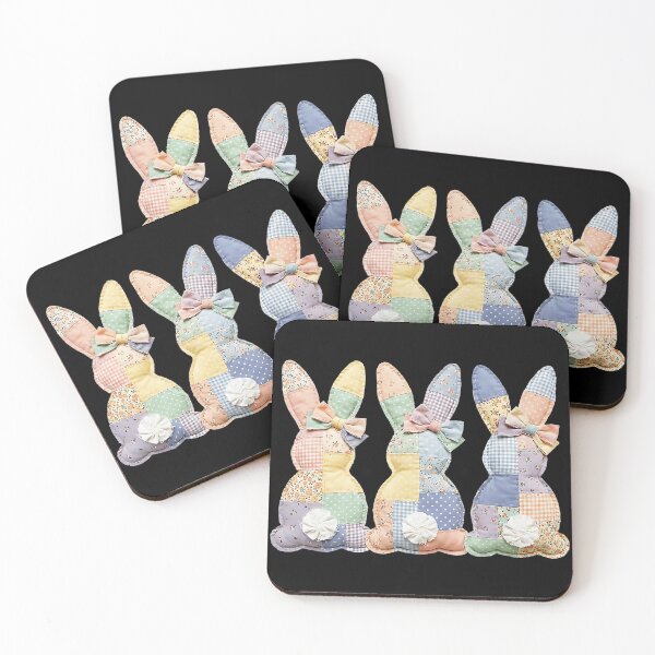 Item preview, Easter Patchwork Bunny Coquette Lace Bow Cute Style designed and sold by miaa-artistshop.