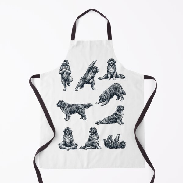 Item preview, Vintage Newfoundland Yoga Poses Funny Meditation Dog Mom Lover designed and sold by DoodleTortle.