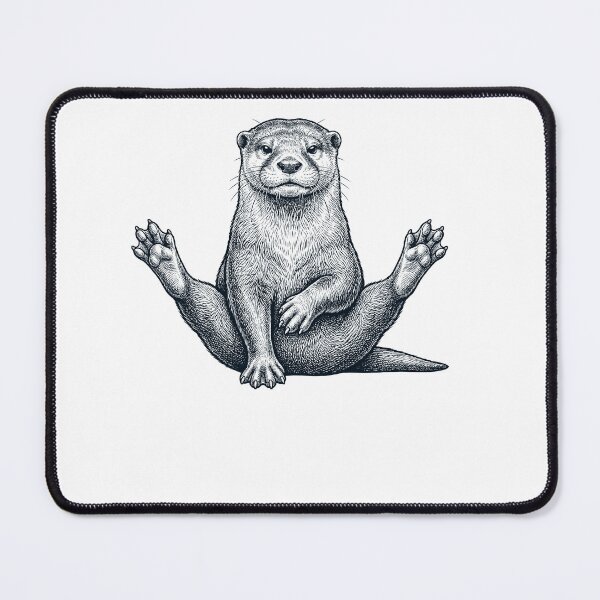 Item preview, Funny Otter Yoga Pose Animal Lover Meme designed and sold by DoodleTortle.