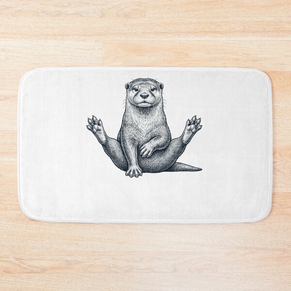 Item preview, Funny Otter Yoga Pose Animal Lover Meme designed and sold by DoodleTortle.