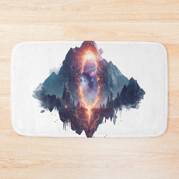 Item preview, Gateway of the Mountains – Surreal Cosmic Portal Landscape designed and sold by catcurio.