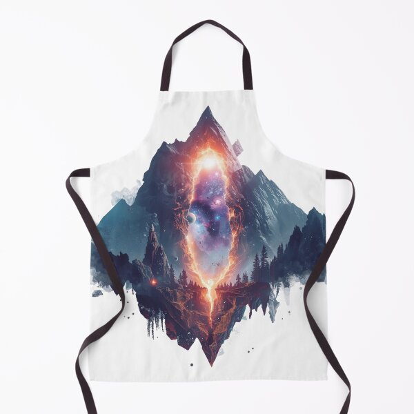 Item preview, Gateway of the Mountains – Surreal Cosmic Portal Landscape designed and sold by catcurio.