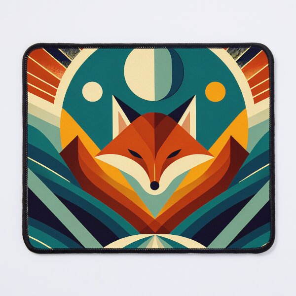 Item preview, Geometric Fox Under Moon designed and sold by InkSmithery.