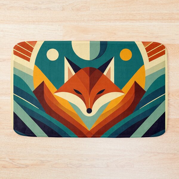 Item preview, Geometric Fox Under Moon designed and sold by InkSmithery.