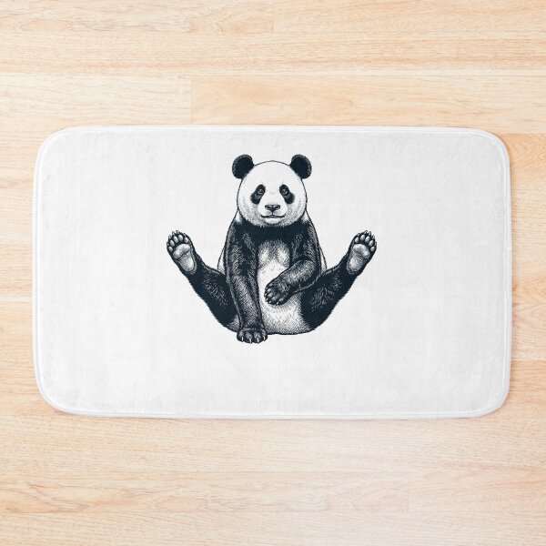 Item preview, Funny Panda Yoga Pose Animal Lover Meme designed and sold by DoodleTortle.