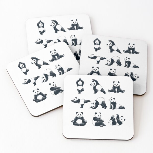 Item preview, Vintage Panda Yoga Poses Funny Meditation Animal Lover designed and sold by DoodleTortle.