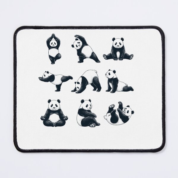 Item preview, Vintage Panda Yoga Poses Funny Meditation Animal Lover designed and sold by DoodleTortle.