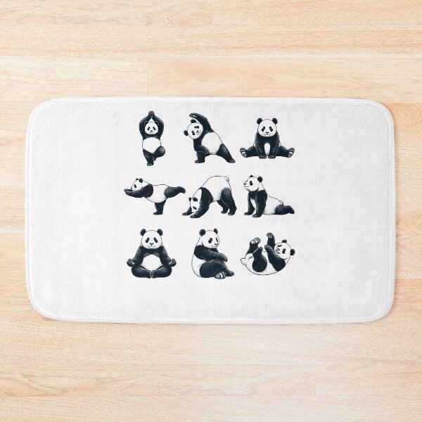 Item preview, Vintage Panda Yoga Poses Funny Meditation Animal Lover designed and sold by DoodleTortle.