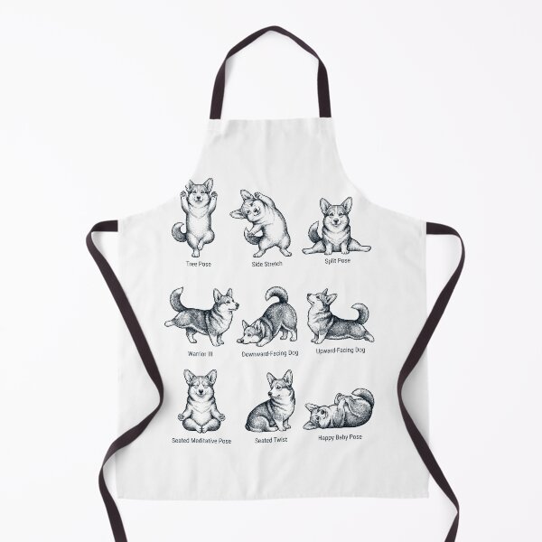 Item preview, Vintage Pembroke Welsh Corgi Yoga Poses Funny Meditation Dog Mom Lover designed and sold by DoodleTortle.
