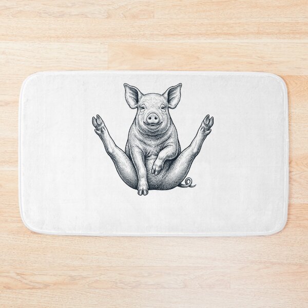 Item preview, Funny Pig Yoga Pose Animal Lover Meme designed and sold by DoodleTortle.