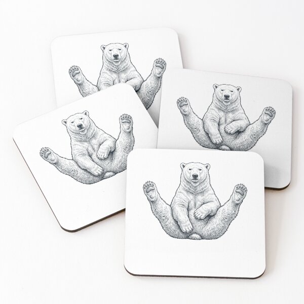 Item preview, Funny Polar Bear Yoga Pose Animal Lover Meme designed and sold by DoodleTortle.