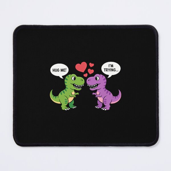 Item preview, T-Rex Dinosaur Couple Hug Me Valentines Day Boyfriend Girl designed and sold by papertaless.