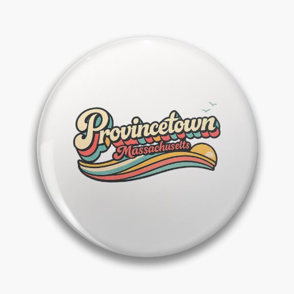Item preview, Provincetown Massachusetts Cape Cod Sunset Coastal Retro Typography designed and sold by Places On Earth.