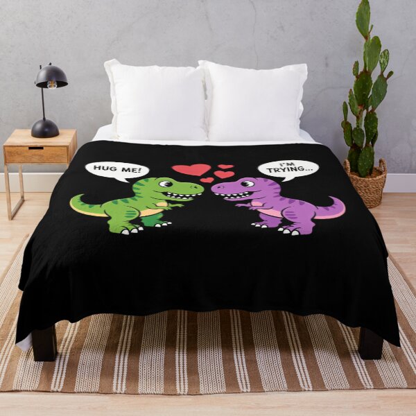 Item preview, T-Rex Dinosaur Couple Hug Me Valentines Day Boyfriend Girl designed and sold by papertaless.