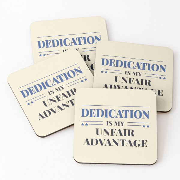 Item preview, Dedication is my unfair advantage - Dark typography designed and sold by Revextyr.
