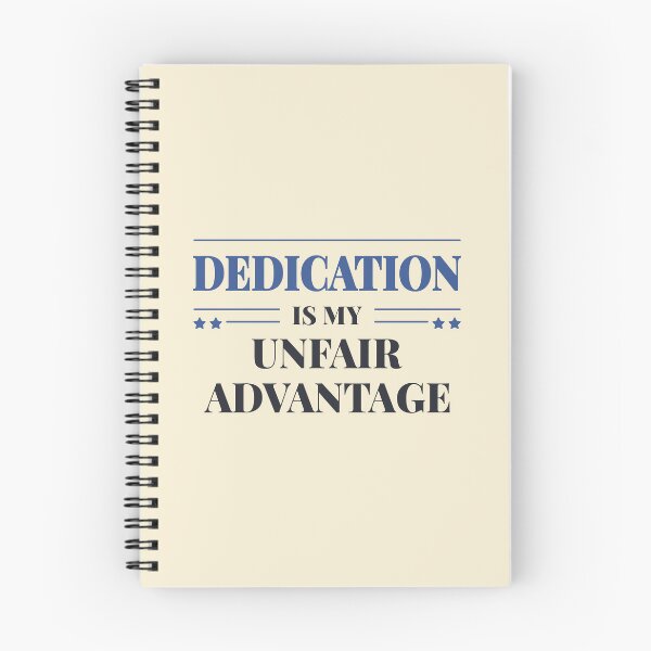 Item preview, Dedication is my unfair advantage - Dark typography designed and sold by Revextyr.