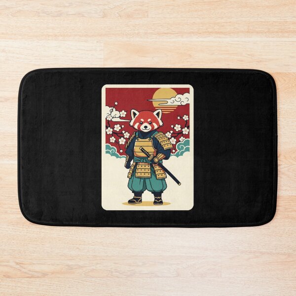 Item preview, Red Panda Samurai Japanese Style Cute Warrior designed and sold by JordynLadukeg65.