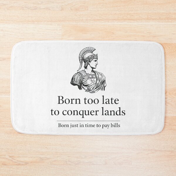 Item preview, Born Too Late Funny Relatable Quote designed and sold by Retr0Tshirts.