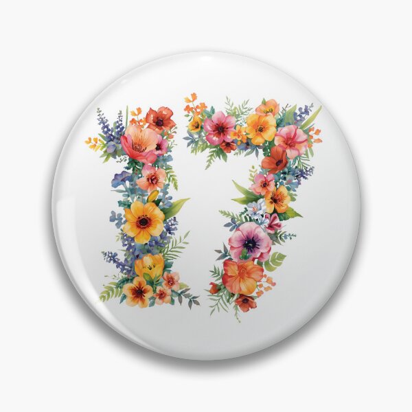 Item preview, 17th birthday flowers  watercolor designed and sold by uunaa.