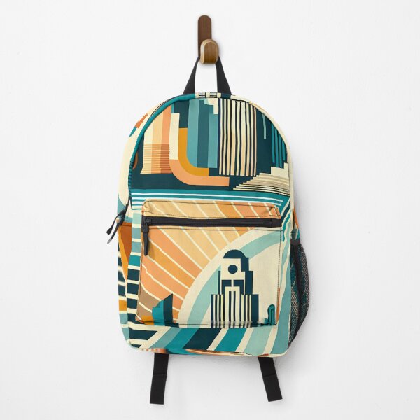 Item preview, Geometric Art Deco City Skyline designed and sold by InkSmithery.