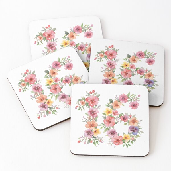 Item preview, 16th birthday flowers  watercolor designed and sold by uunaa.