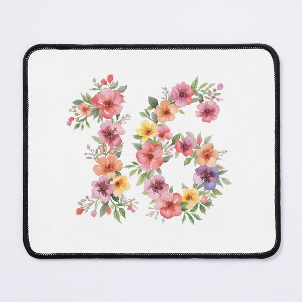 Item preview, 16th birthday flowers watercolor designed and sold by uunaa.