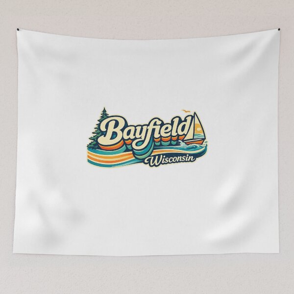 Item preview, Bayfield Wisconsin Lake Superior Apostle Islands Coastal Harbor Scene designed and sold by Aryabek.