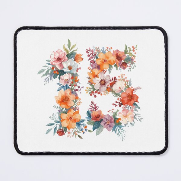 Item preview, 15th birthday flowers  watercolor designed and sold by uunaa.