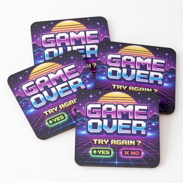 Item preview, Retro Neon Game Over Aesthetic designed and sold by the-dovlat.