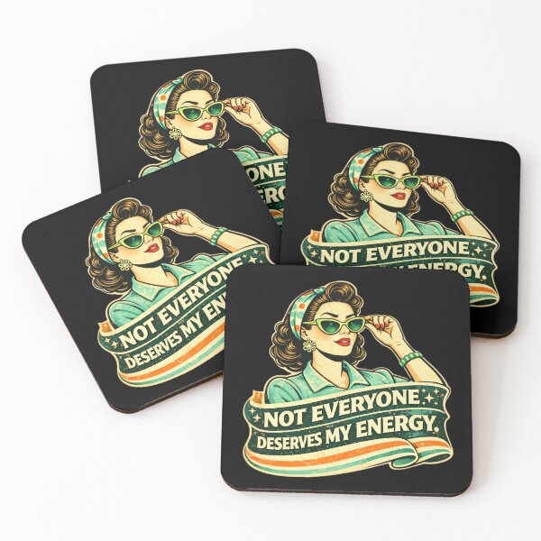 Item preview, Not Everyone Deserves My Energy – Retro Sassy Woman designed and sold by SidTastic .