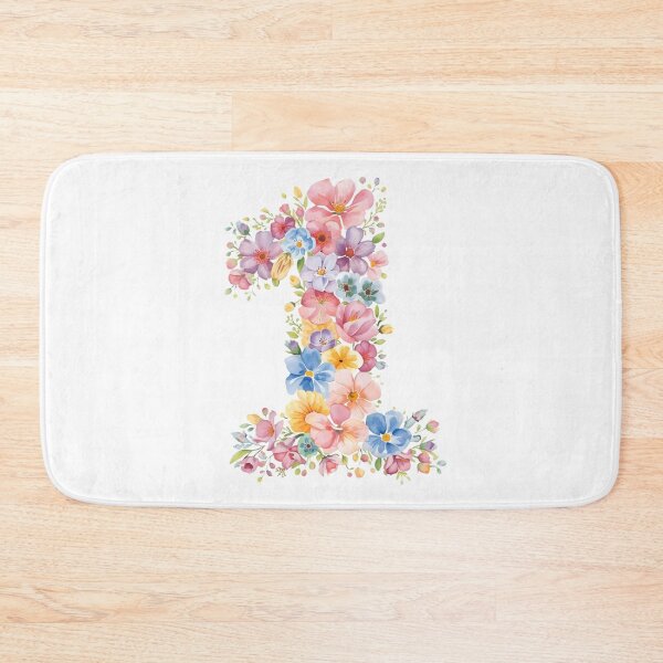 Item preview, 1st birthday flowers  watercolor designed and sold by uunaa.