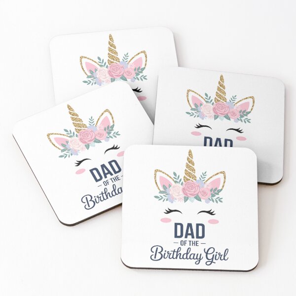 Item preview, Unicorn Dad of the Birthday Girl Matching Party designed and sold by papertaless.