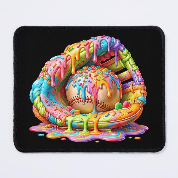 Item preview, Baseball Ice Cream Glove Colorful Drip Sports Dessert Design designed and sold by DienesAngele.