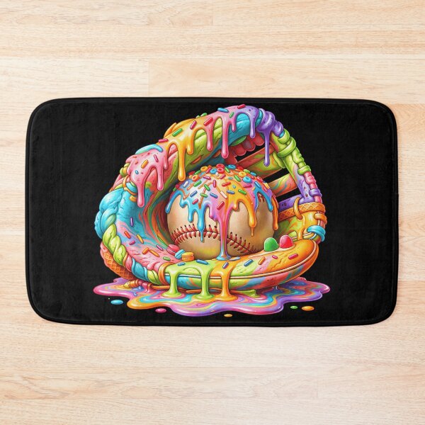 Item preview, Baseball Ice Cream Glove Colorful Drip Sports Dessert Design designed and sold by DienesAngele.