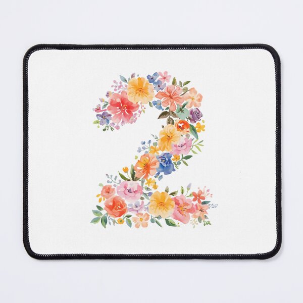 Item preview, 2nd birthday flowers  watercolor designed and sold by uunaa.