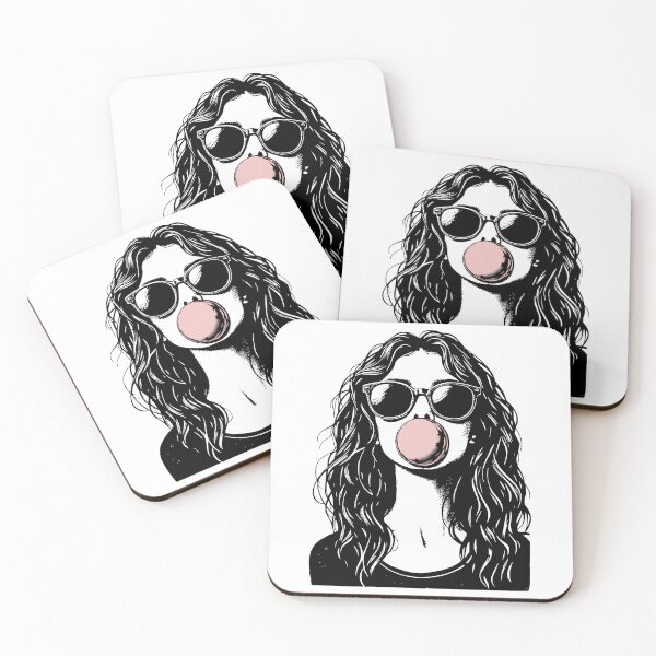 Item preview, Cool Girl Blowing Bubblegum designed and sold by YV Designs & Stuff.