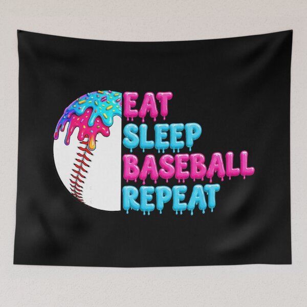 Item preview, Eat Sleep Baseball Repeat Drip Style Funny Player designed and sold by miaa-artistshop.