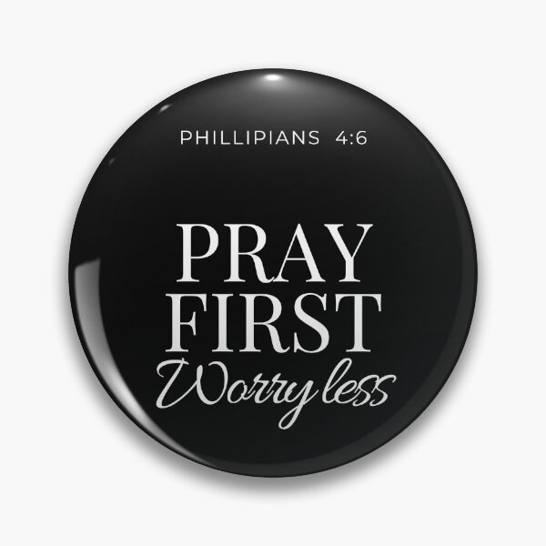Item preview, Pray First Worry Less | Christian Faith Gift | Philippians 4:6 Inspired Design designed and sold by kindred Inks.
