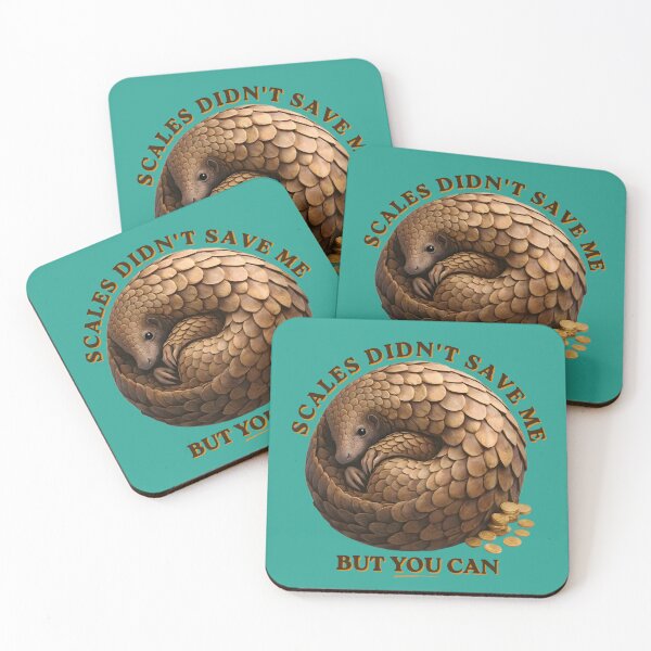 Item preview, Scales Didn’t Save Me – Pangolin Conservation Activist Design designed and sold by Pawethic Prints Studio.