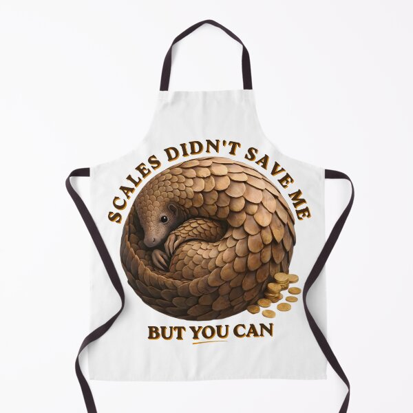 Item preview, Scales Didn’t Save Me – Pangolin Conservation Activist Design designed and sold by Pawethic Prints Studio.