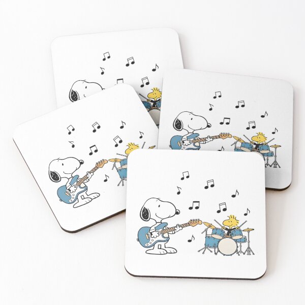 Artikelvorschau, Snoopy und die Woodstock-Rockband entworfen und verkauft von ClaireHelle.