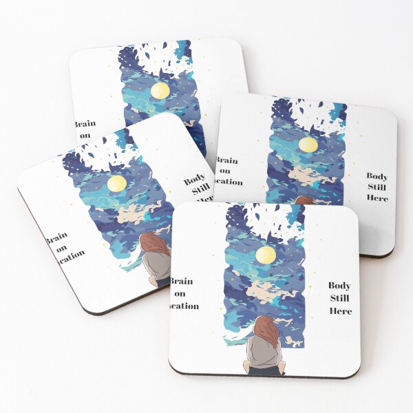 Item preview, Brain on Vacation, Body Still Here – Funny Mental Health Humor designed and sold by HELLONAAH.