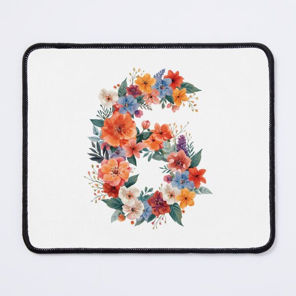 Item preview, 6th birthday flowers watercolor designed and sold by uunaa.