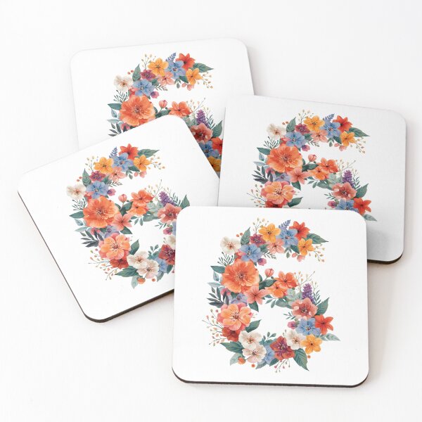 Item preview, 6th birthday flowers  watercolor designed and sold by uunaa.