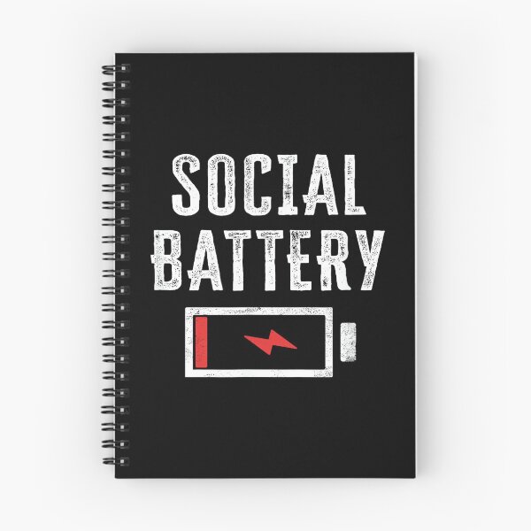Item preview, Funny Social Battery Empty Antisocial No People Anxiety Home designed and sold by JohnVBurks.