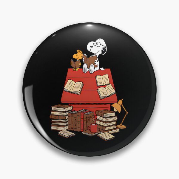Item preview, Snoopy Reading Book, Book Lover Gift, Bookish Peanuts, Cute Librarian, Snoopy and Woodstock designed and sold by ClaireHelle.