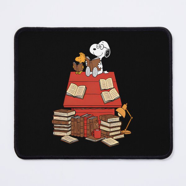 Item preview, Snoopy leyendo un libro, regalo para amantes de los libros, Peanuts lectores, bibliotecario adorable, Snoopy y Woodstock designed and sold by ClaireHelle.