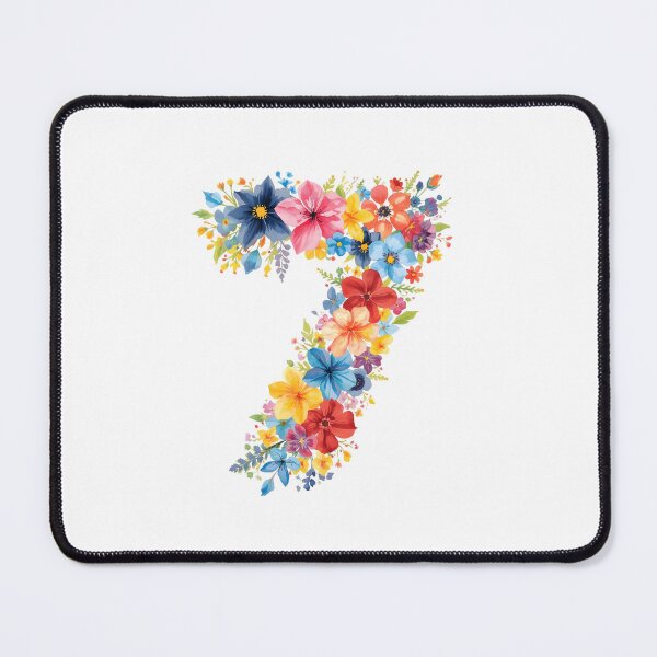 Item preview, 7th birthday flowers watercolor designed and sold by uunaa.