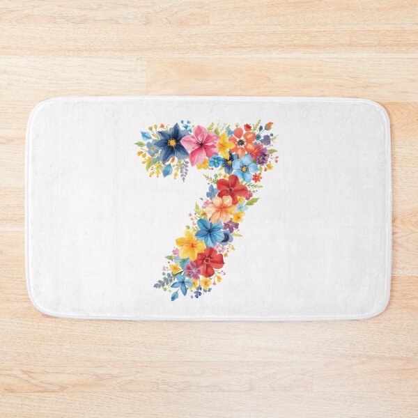 Item preview, 7th birthday flowers  watercolor designed and sold by uunaa.