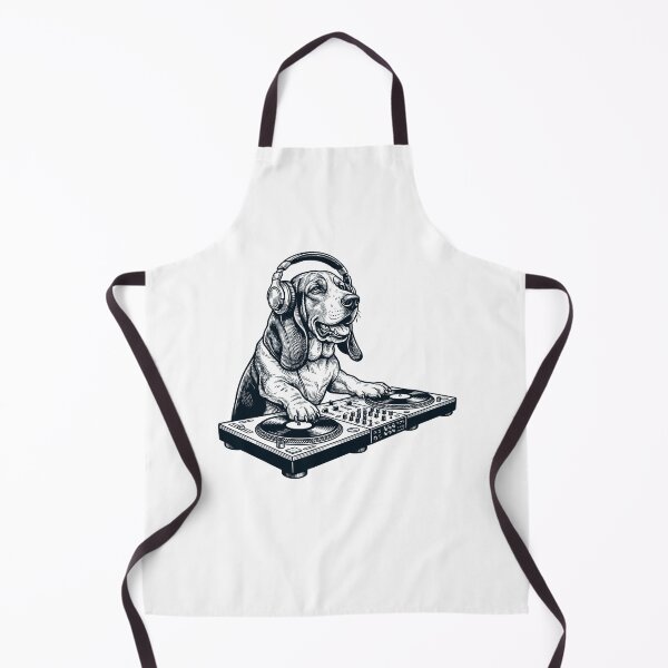 Item preview, Vintage Retro Basset Hound DJ Dog Mom Dad Music Lover designed and sold by TerryConnells.